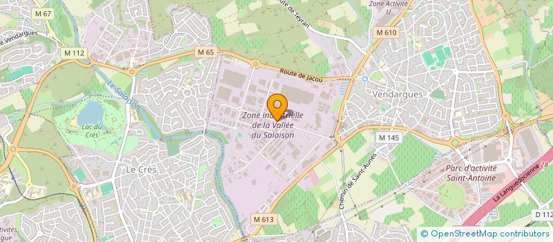 localisation de l'entreprise SYSTEMES MECA à VENDARGUES