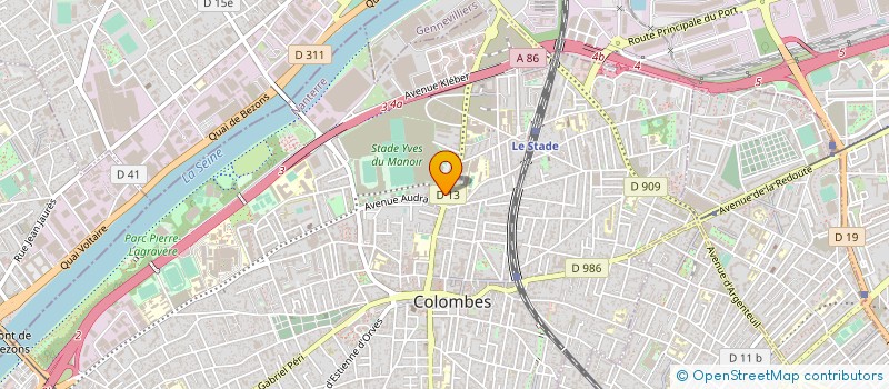 localisation de l'entreprise SYSTEMES MONTAGES STRUCTURES  COLOMBES