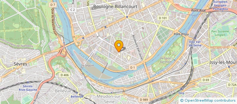 localisation de l'entreprise SYSTEMIA à BOULOGNE-BILLANCOURT