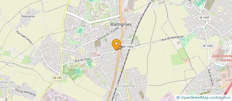 localisation de l'entreprise SYSTEMIX  WATTIGNIES