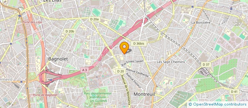 localisation de l'entreprise SYSTEMS INFO COMPUTER  MONTREUIL