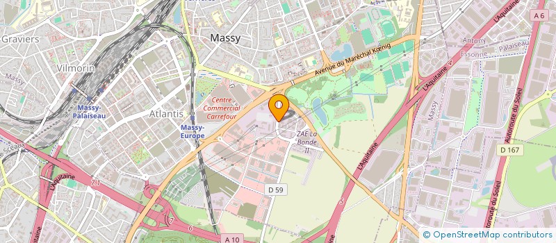 localisation de l'entreprise SYSTEMS SERVICES à MASSY