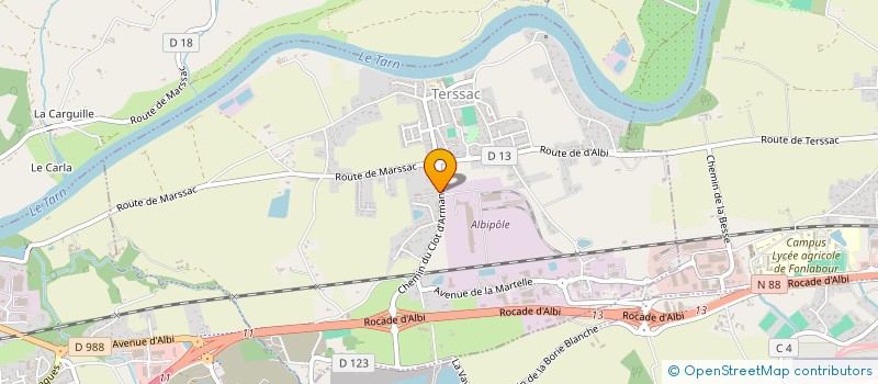 localisation de l'entreprise SYSTHERMIC 81  TERSSAC