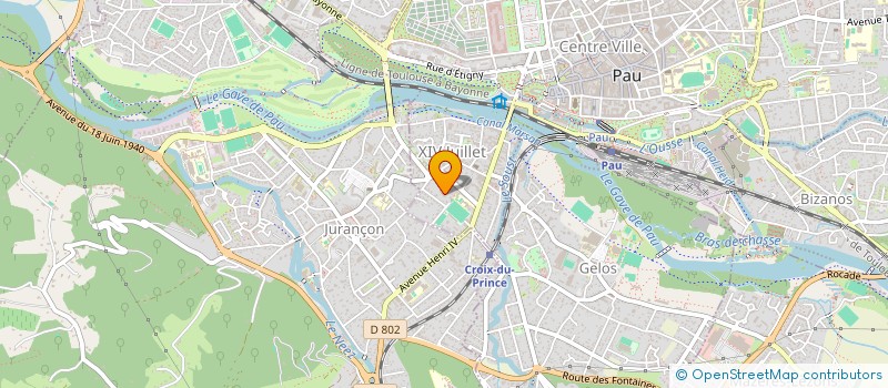 localisation de l'entreprise SYSTHERMIE à PAU