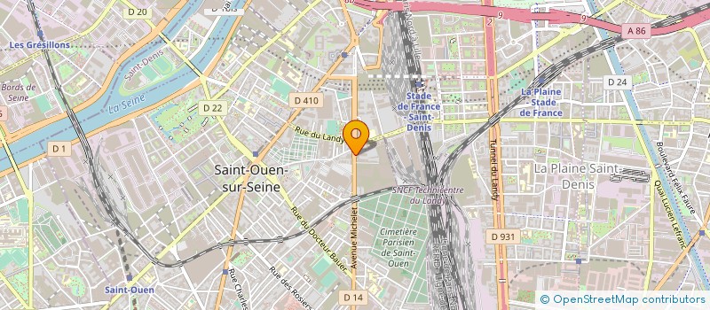localisation de l'entreprise SYSTMEN à SAINT-OUEN-SUR-SEINE