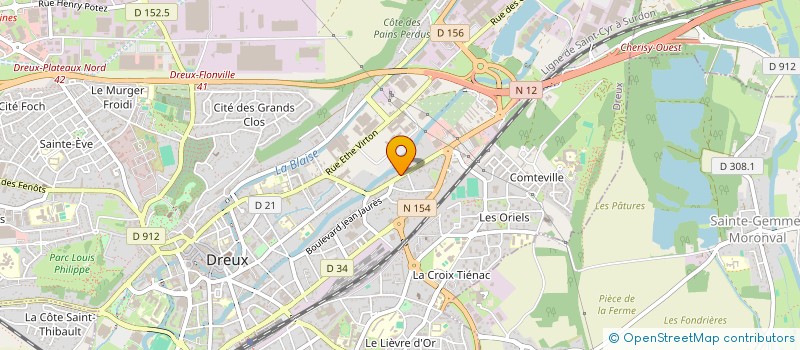 localisation de l'entreprise SYSTRA SARL à DREUX