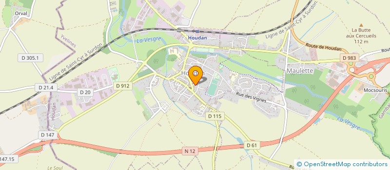 localisation de l'entreprise SYSY AUTO-MOTO ECOLE  HOUDAN