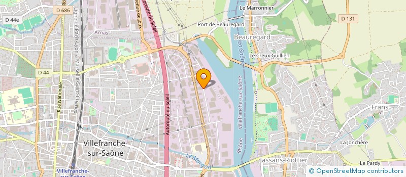 localisation de l'entreprise SYTECH à VILLEFRANCHE-SUR-SAONE