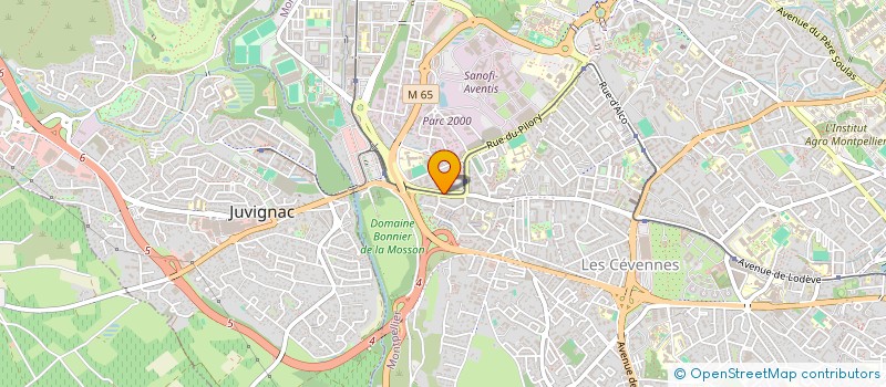 localisation de l'entreprise SYTEK à MONTPELLIER