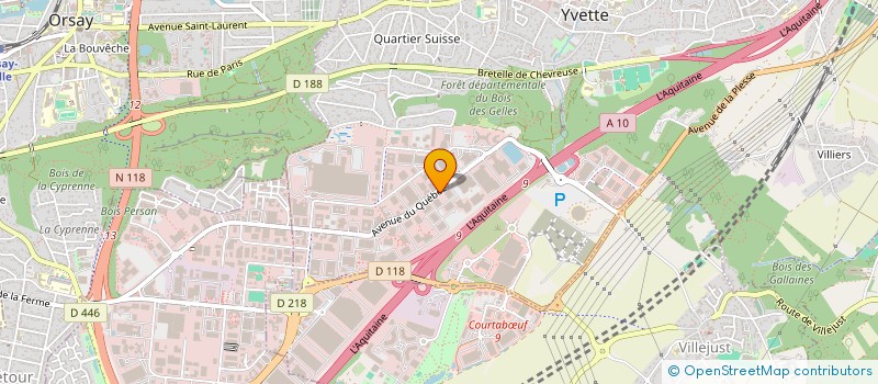 localisation de l'entreprise SYTELCO à VILLEBON-SUR-YVETTE