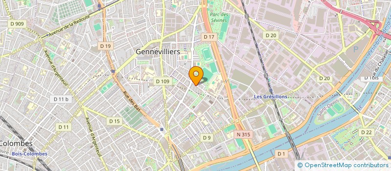 localisation de l'entreprise SYTH à GENNEVILLIERS