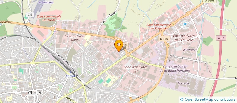 localisation de l'entreprise SYTHAC à CHOLET