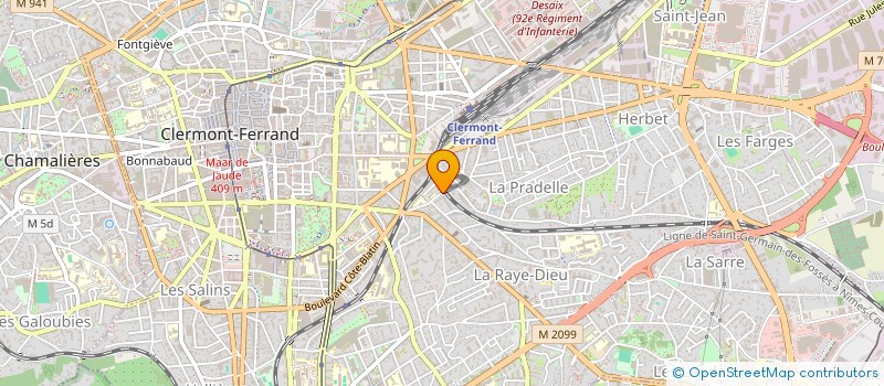 localisation de l'entreprise SYVA  CLERMONT-FERRAND