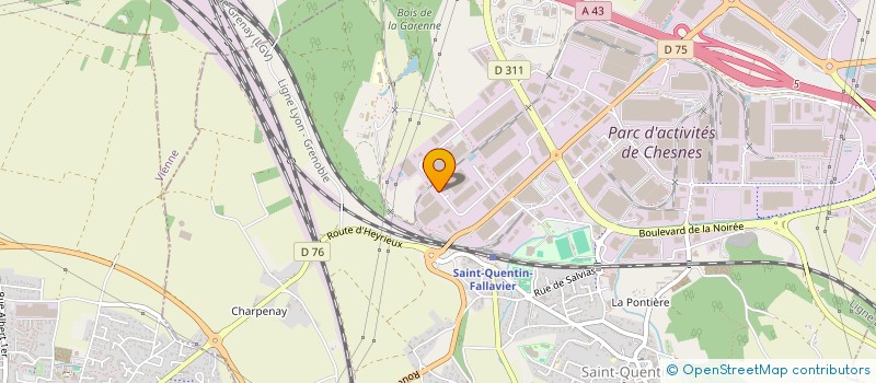 localisation de l'entreprise SYVECO  SAINT-QUENTIN-FALLAVIER