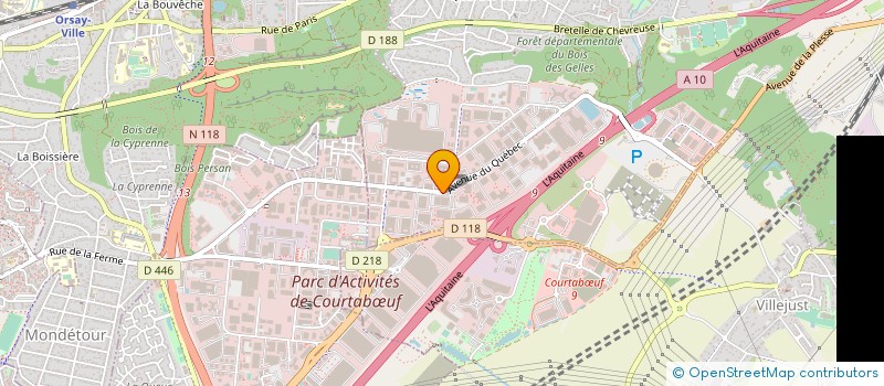 localisation de l'entreprise SYVIRIS à VILLEBON-SUR-YVETTE