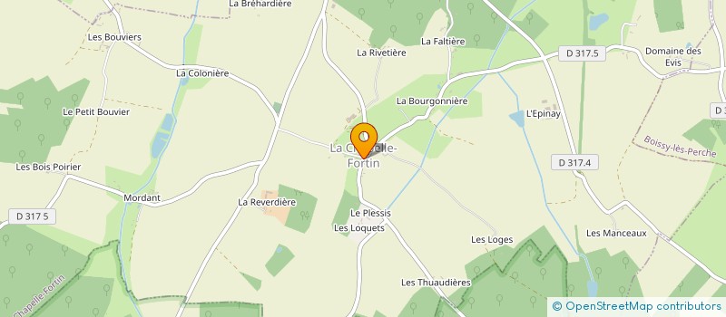 localisation de l'entreprise SYZYGY à LA CHAPELLE-FORTIN