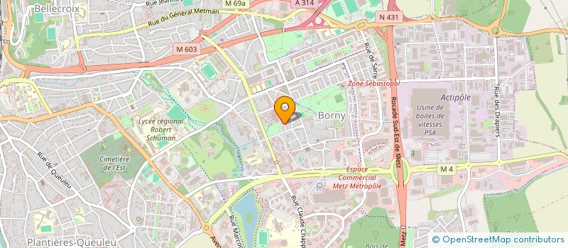 localisation de l'entreprise SZ AUTO  METZ