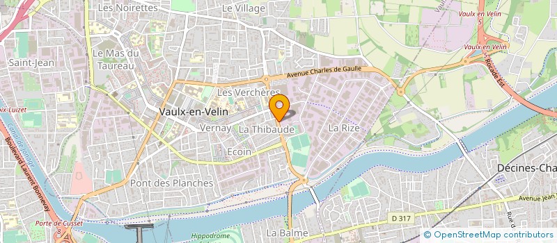 localisation de l'entreprise SZ BATIMENT  VAULX-EN-VELIN