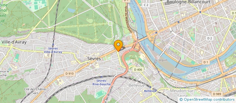 localisation de l'entreprise SZ GROUP à SEVRES