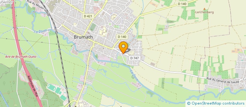 localisation de l'entreprise SZABO  BRUMATH