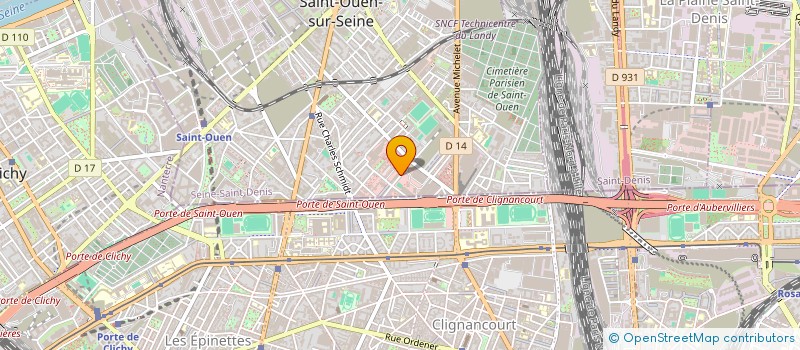 localisation de l'entreprise SZLOS & FILS à SAINT-OUEN-SUR-SEINE
