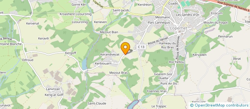 localisation de l'entreprise SZR  LOPERHET