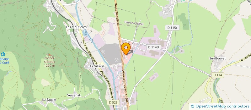 localisation de l'entreprise T 150  LA MURE