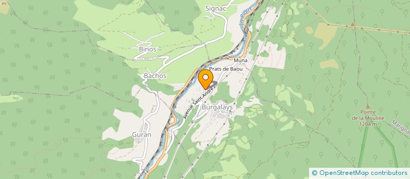 localisation de l'entreprise T 2 F  BURGALAYS