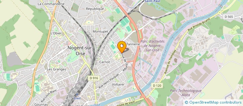 localisation de l'entreprise T.2.G. à NOGENT-SUR-OISE