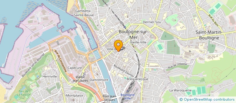 localisation de l'entreprise T.A. à BOULOGNE-SUR-MER