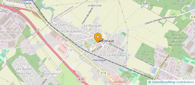 localisation de l'entreprise T.A. ASSURANCES  PIERRELAYE