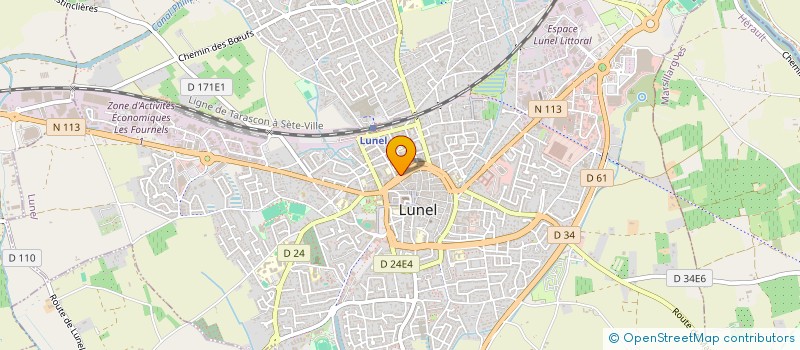 localisation de l'entreprise T.A.B. CLIMATISATION à LUNEL