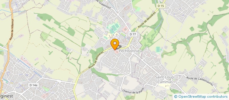 localisation de l'entreprise T.A.B. PISCINES  PECHBONNIEU