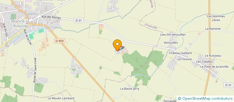 localisation de l'entreprise T.A.F. à BEAUNE-LA-ROLANDE