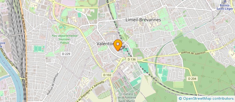 localisation de l'entreprise T.A.F. à VALENTON