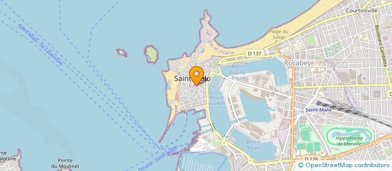 localisation de l'entreprise T.A.G à SAINT-MALO