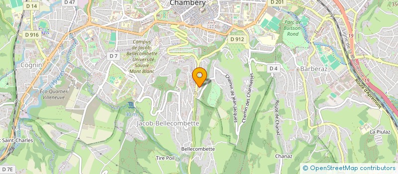 localisation de l'entreprise T & A HOLDING  CHAMBERY