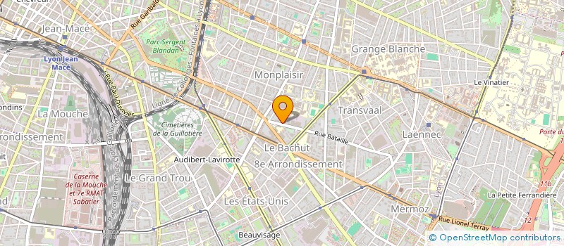 localisation de l'entreprise T.A.J.A. à LYON
