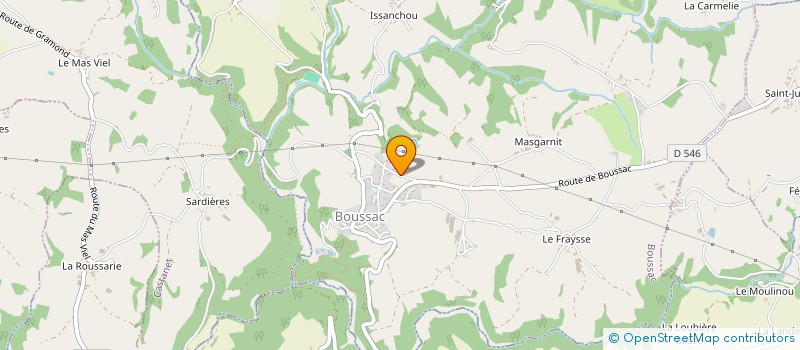 localisation de l'entreprise T.A. LOC à BOUSSAC