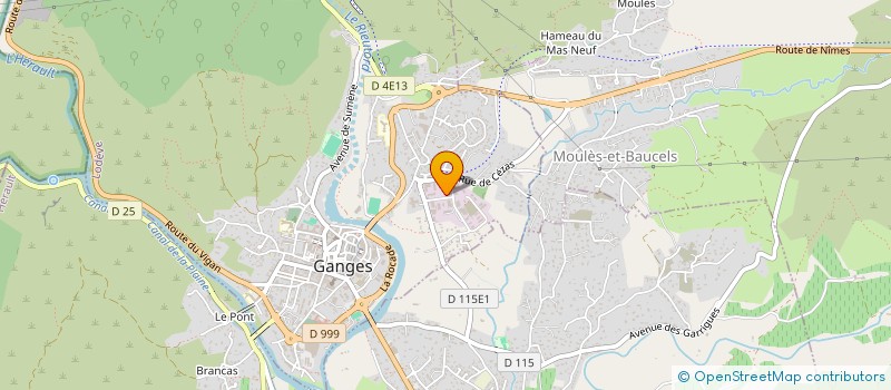 localisation de l'entreprise T.A.M.  GANGES