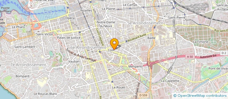 localisation de l'entreprise T.A.M à MARSEILLE