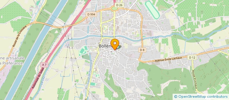 localisation de l'entreprise T.A.M. DECO TELE AMEUB MENAGER DECORATIO  BOLLENE