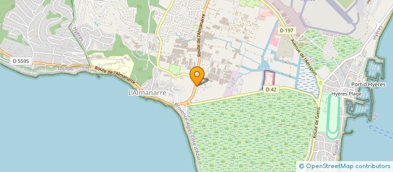 localisation de l'entreprise T.A.M. FINANCEMENT à HYERES