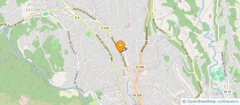 localisation de l'entreprise T.A.N  LA COLLE-SUR-LOUP