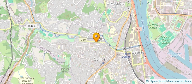 localisation de l'entreprise T.A.O GAZELLES  OULLINS-PIERRE-BENITE