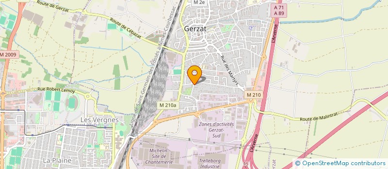 localisation de l'entreprise T&A PAYSAGE  GERZAT