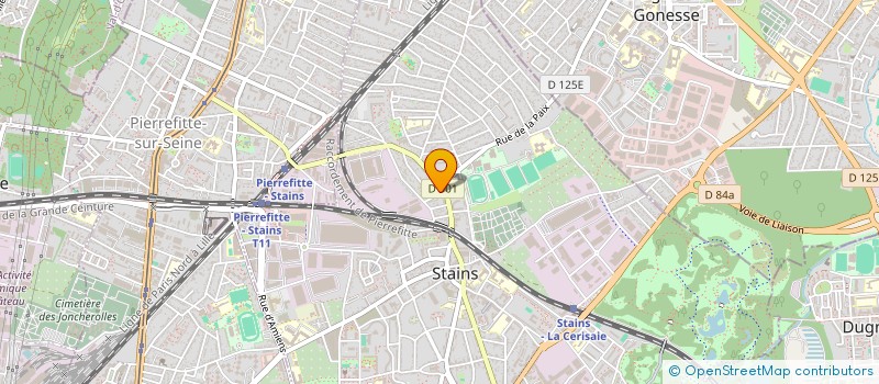 localisation de l'entreprise T.A.S. à STAINS