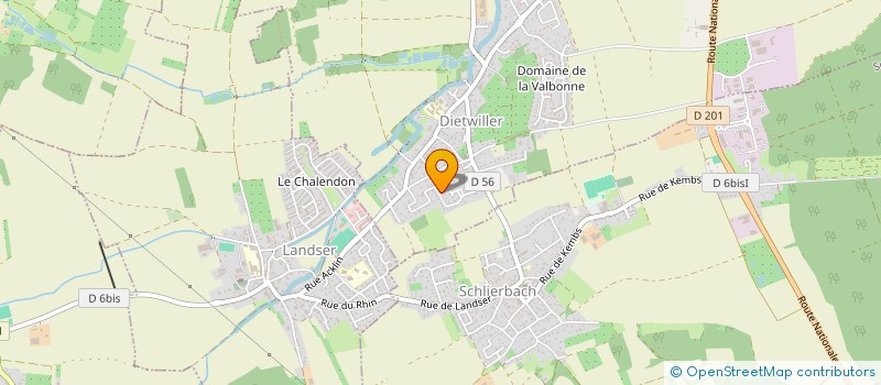 localisation de l'entreprise T.A.S.C. 68870  DIETWILLER