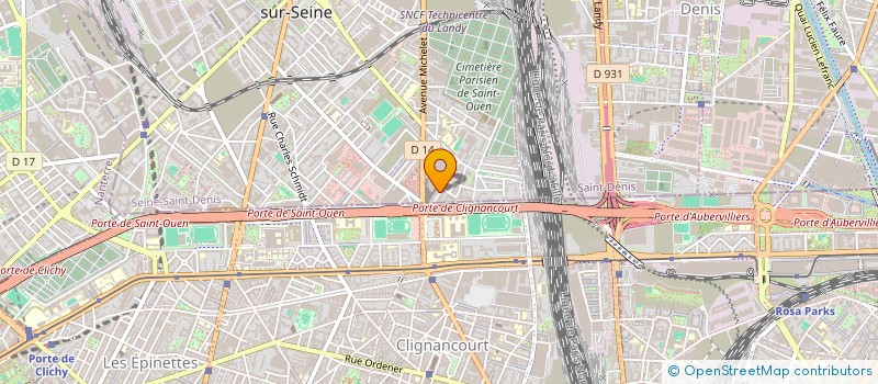 localisation de l'entreprise T AND T à SAINT-OUEN-SUR-SEINE