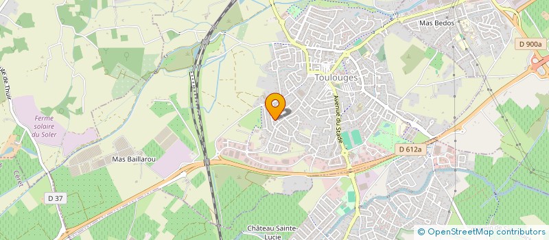 localisation de l'entreprise T AND T  TOULOUGES